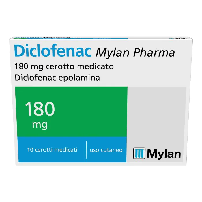 Diclofenac 10 Cerotti Medicati 180 mg Diclofenac 10 Cerotti Medicati 180 mg