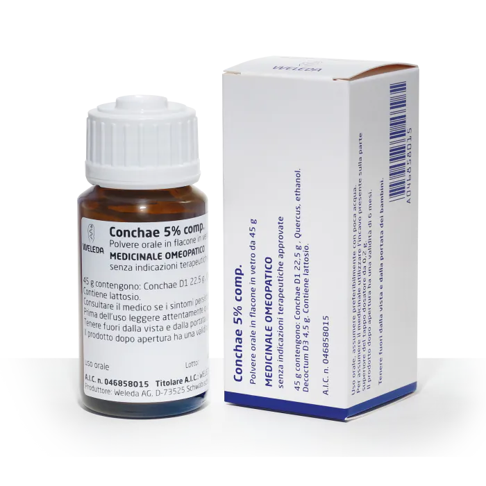 Conchae 5% Comp Os Polvere Orale Flacone 45g Conchae 5% Comp Os Polvere Orale Flacone 45g