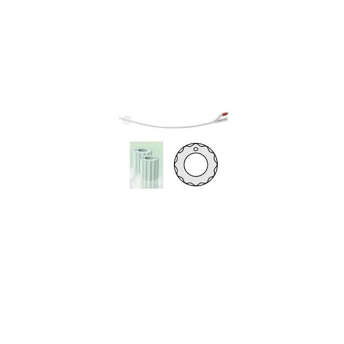 Catetere vescicale profilcath plus in silicone scanalato 2 vie ch12 31cm 1 pezzo Catetere vescicale profilcath plus in silicone scanalato 2 vie ch12 31cm 1 pezzo