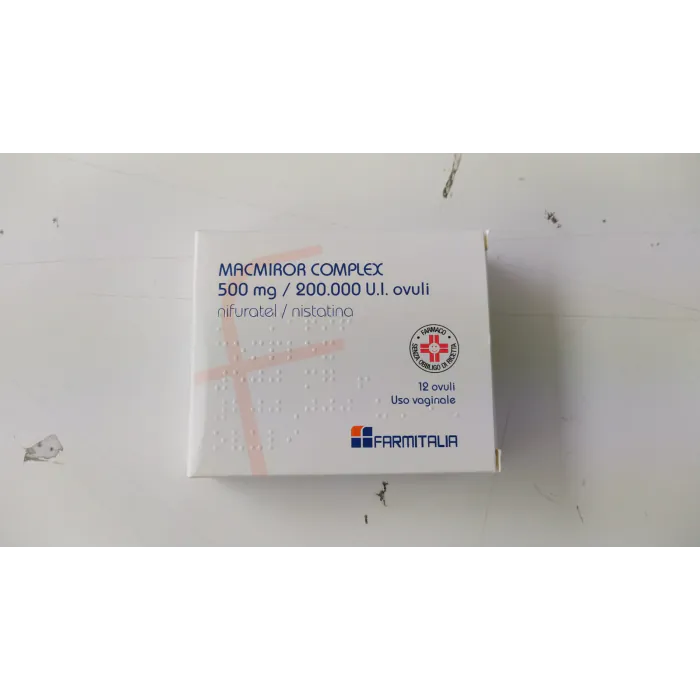 Macmiror complex 500 mg/200.000 u.i. ovuli vaginali nifuratel e nistatina Macmiror complex 500 mg/200.000 u.i. ovuli vaginali nifuratel e nistatina