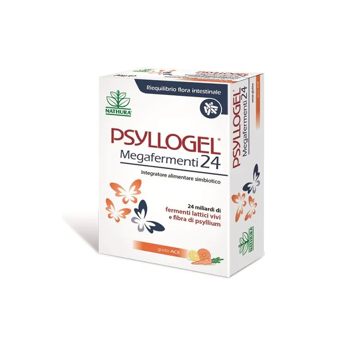 Psyllogel megafermenti 24 miliardi 12 bustine  ace