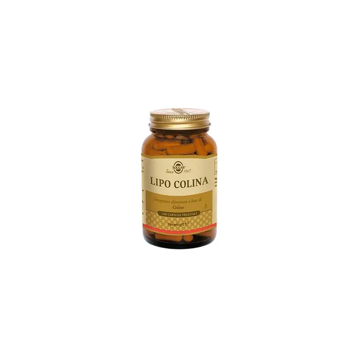 Solgar lipo colina integratore alimentare 100 capsule 93g Solgar lipo colina integratore alimentare 100 capsule 93g
