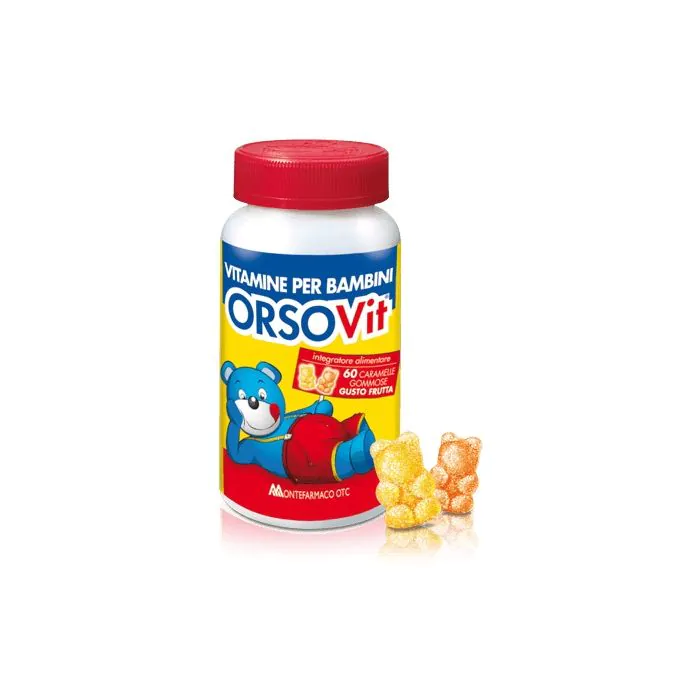 Orsovit caramelle gommose senza glutine 60 pezzi Orsovit caramelle gommose senza glutine 60 pezzi