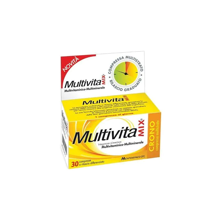 Multivitamix Crono 30 Compresse Senza Zuccheri