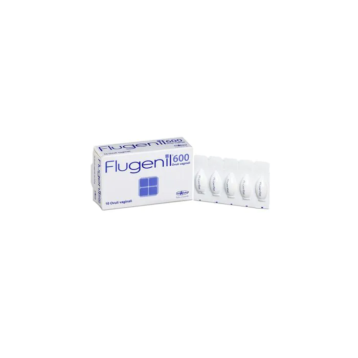 Flugenil 600 ovuli 10 ovuli vaginali Flugenil 600 ovuli 10 ovuli vaginali