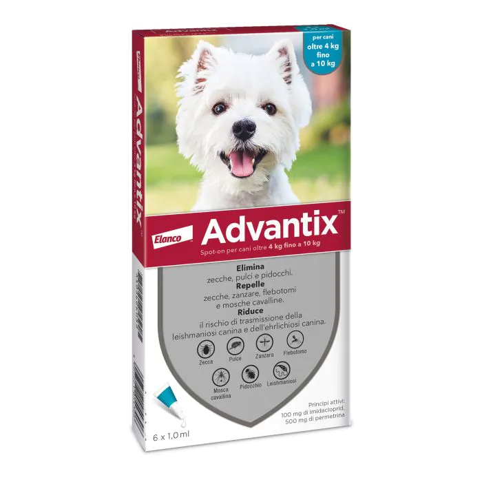 Advantix Spot On Cani 6 Pipette 10-25 kg Advantix Spot On Cani 6 Pipette 10-25 kg