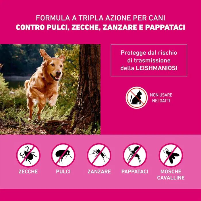 Frontline Tri-Act Soluzione Spot-On Cani 20-40 Kg 6 Pipette Monodose