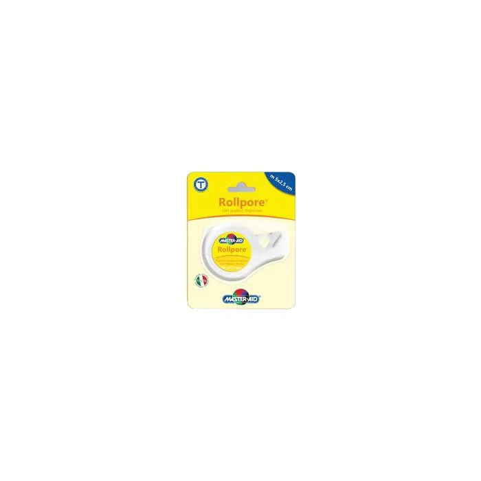 Cerotto In Rocchetto Master Aid Rollpore Tessuto Non Tessuto Con Dispenser 2,5 Cm X 5 M Cerotto In Rocchetto Master Aid Rollpore Tessuto Non Tessuto Con Dispenser 2,5 Cm X 5 M