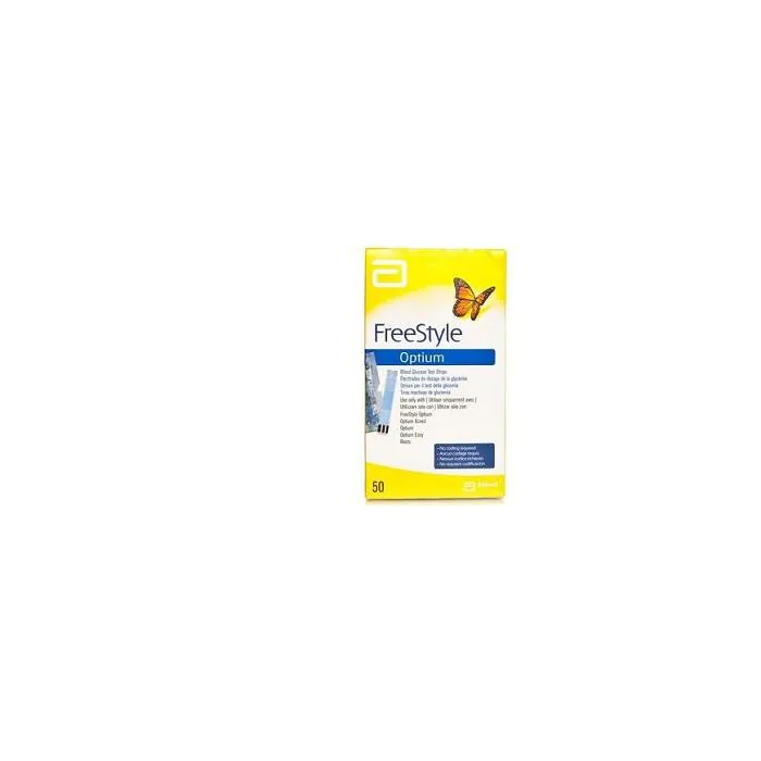Freestyle optium strisce reattive 50 pezzi Freestyle optium strisce reattive 50 pezzi