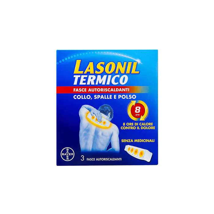 Lasonil termico collo spalle polso 3 fasce autoriscaldanti Lasonil termico collo spalle polso 3 fasce autoriscaldanti