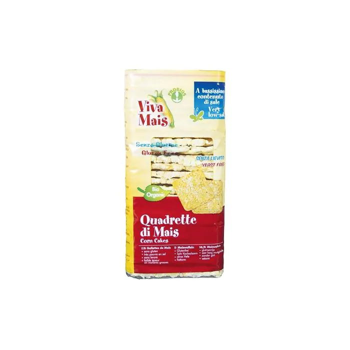 Viva Mais Quadrette Di Mais Senza Sale E Senza Lievito 130g Viva Mais Quadrette Di Mais Senza Sale E Senza Lievito 130g