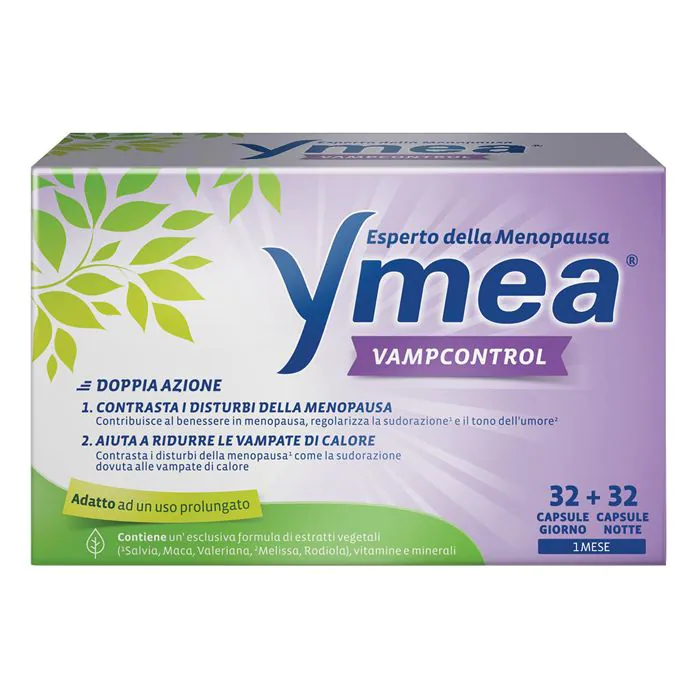 Ymea Vamp Control Integratore Menopausa 32+32 Capsule Ymea Vamp Control Integratore Menopausa 32+32 Capsule