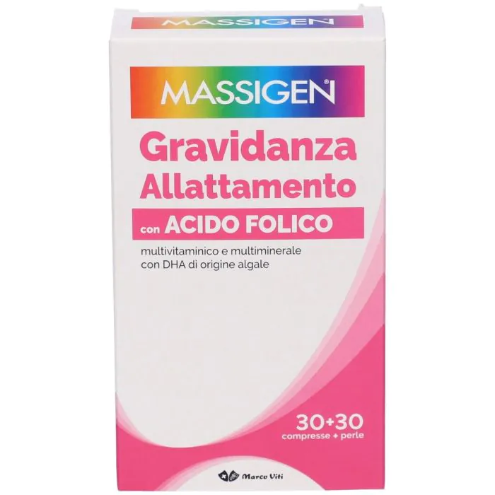 Massigen Dailyvit Integratore Gravidanza e Allattamento 30 Perle + 30 Compresse Massigen Dailyvit Integratore Gravidanza e Allattamento 30 Perle + 30 Compresse