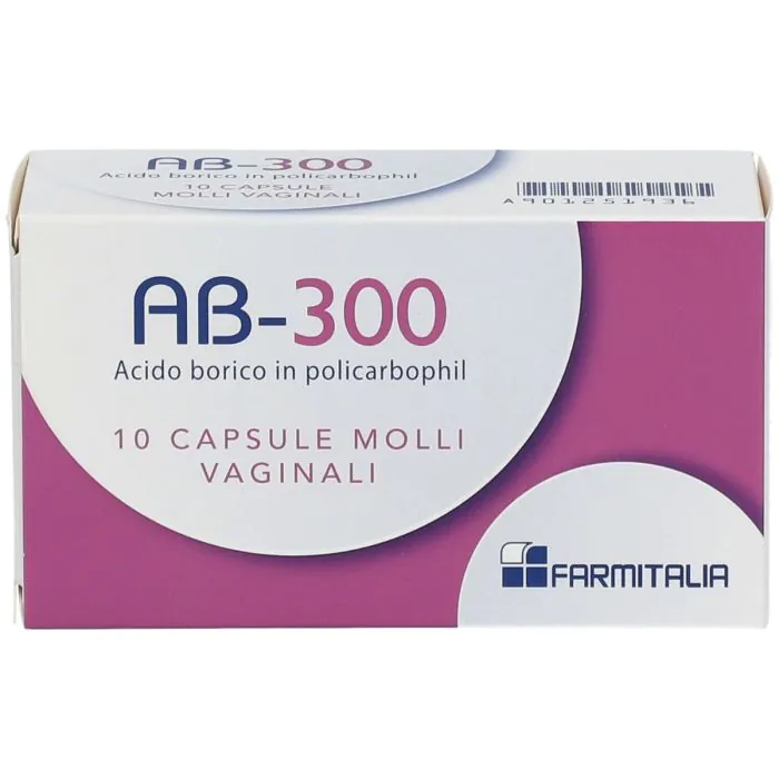 AB 300 Capsule Vaginali 10 Capsule Molli AB 300 Capsule Vaginali 10 Capsule Molli