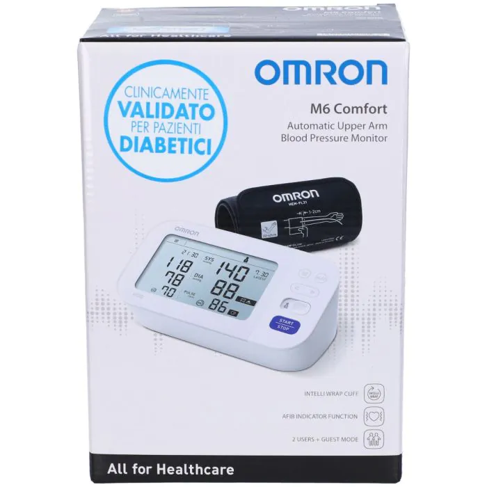 Omron Sfigmomanometro Da Braccio M6 Comfort Misuratore Di Pressione Omron Sfigmomanometro Da Braccio M6 Comfort Misuratore Di Pressione