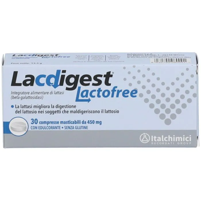 Lacdigest lactofree 30 compresse masticabili Lacdigest lactofree 30 compresse masticabili
