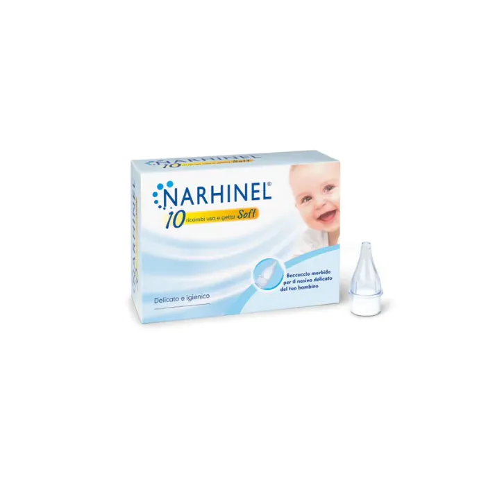 Narhinel 10 Ricambi per Aspiratore Nasale Neonati e Bambini con Filtro Assorbente Usa e Getta Soft Narhinel 10 Ricambi per Aspiratore Nasale Neonati e Bambini con Filtro Assorbente Usa e Getta Soft