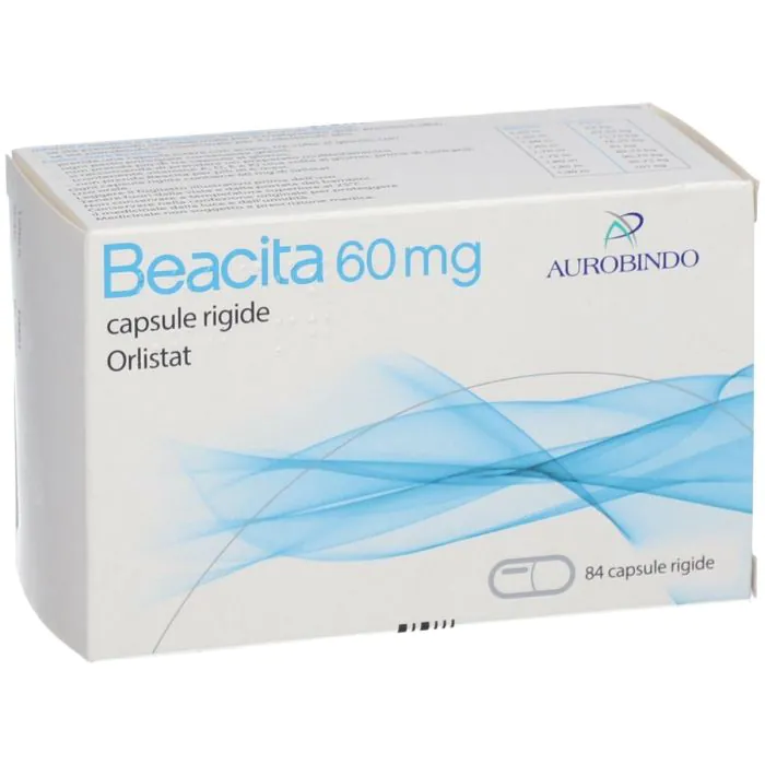 Beacita Orlistat Farmaco Dimagrante 84 Capsule 60 mg Beacita Orlistat Farmaco Dimagrante 84 Capsule 60 mg