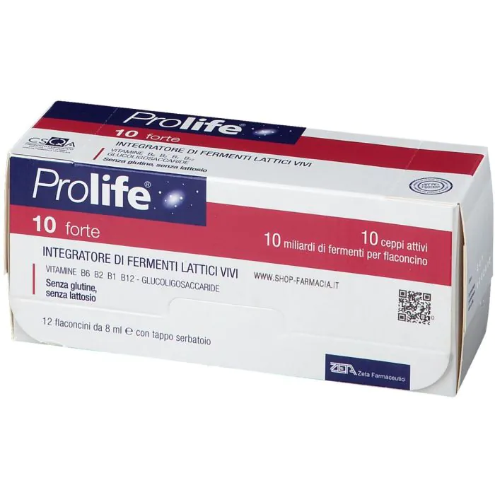 Prolife 10 Forte Integratore Alimentare 12 Flaconcini Da 8 ml
