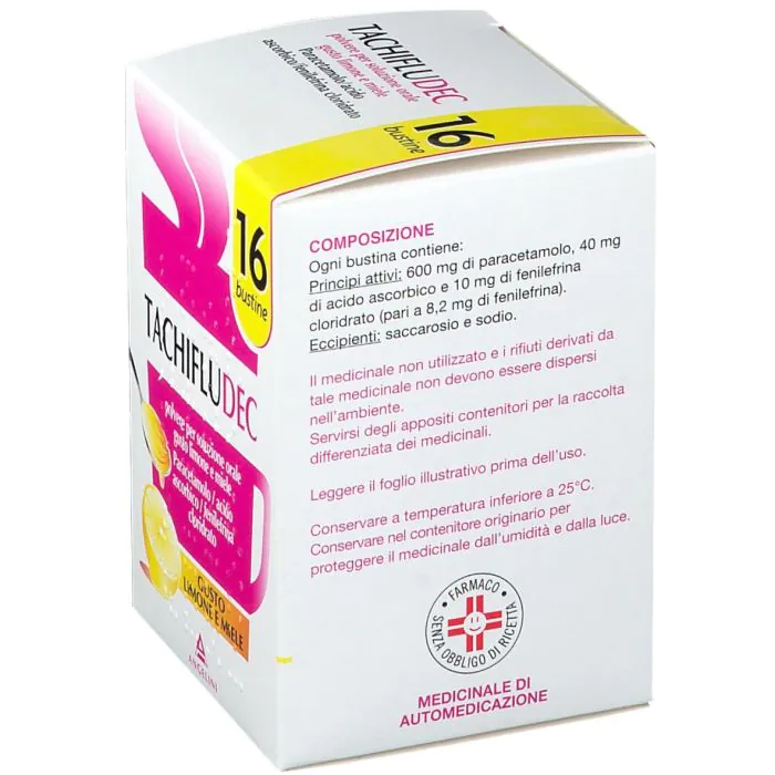 Tachifludec Limone E Miele Polvere Per Soluzione Orale 16 Bustine