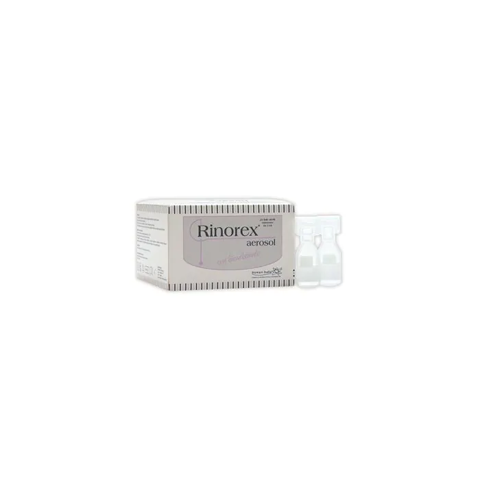 Rinorex aerosol bicarbonato 25 fiale x3ml Rinorex aerosol bicarbonato 25 fiale x3ml
