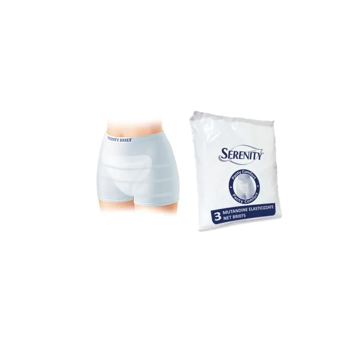 Mutandina a rete per incontinenza serenity panty comfort s 3 pezzi Mutandina a rete per incontinenza serenity panty comfort s 3 pezzi