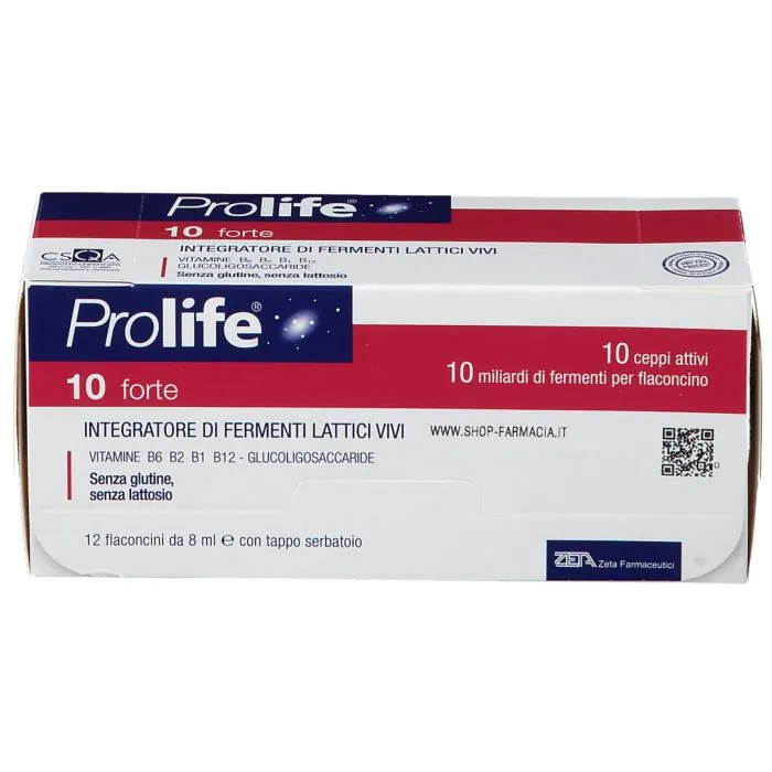 Prolife 10 Forte Integratore Alimentare 12 Flaconcini Da 8 ml