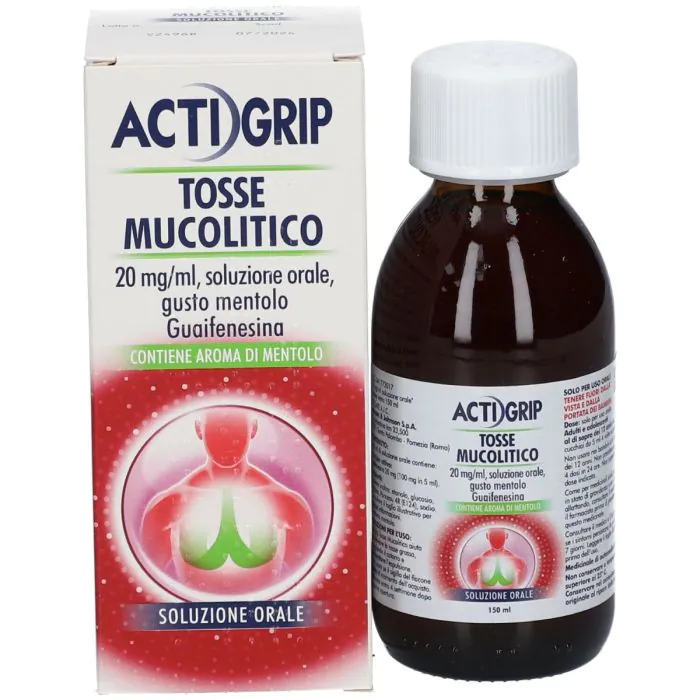 Actigrip Tosse Mucolitico Guaifenesina Flacone 150 ml Actigrip Tosse Mucolitico Guaifenesina Flacone 150 ml