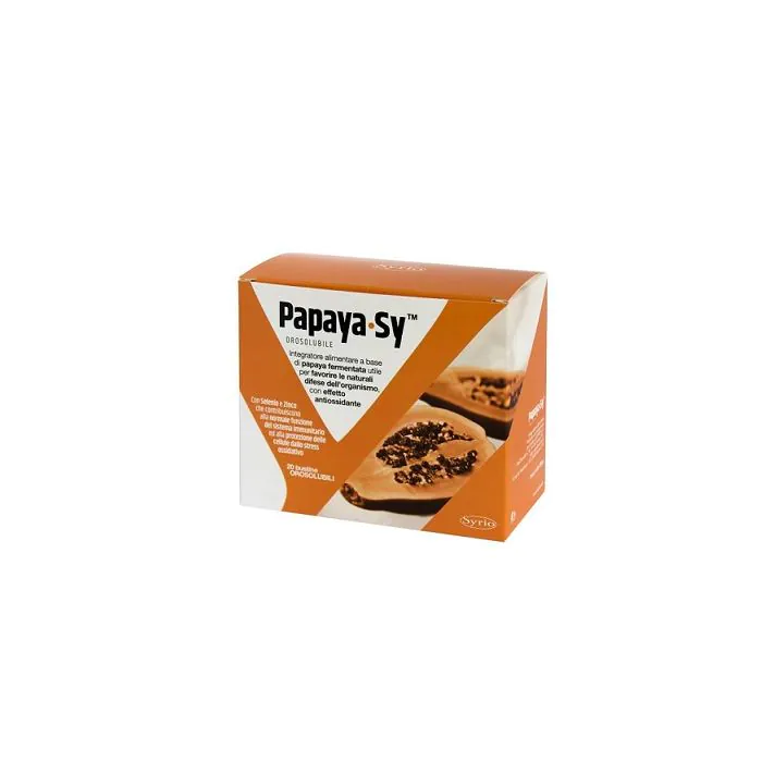 Papaya-Sy Integratore per Difese Immunitarie 20 Bustine Papaya-Sy Integratore per Difese Immunitarie 20 Bustine