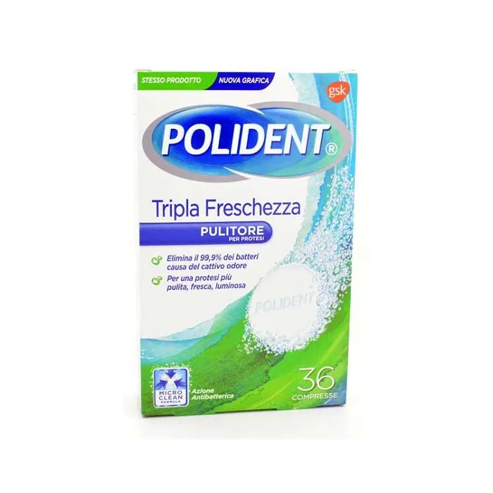 Polident Tripla Freschez 36compresse Polident Tripla Freschez 36compresse