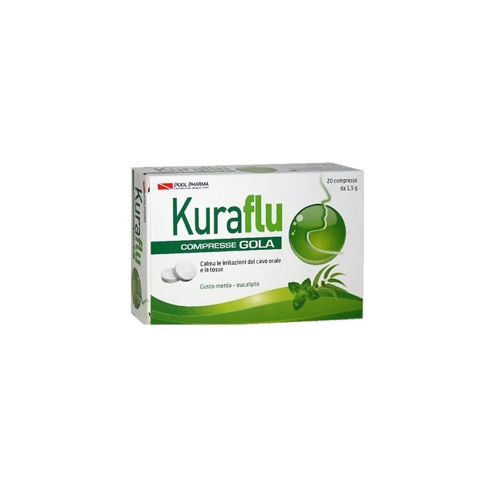 Kuraflu Gola Eucalipto 20 Compresse Kuraflu Gola Eucalipto 20 Compresse