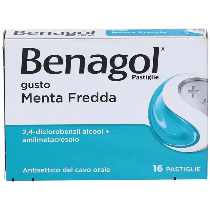 Benagol Pastiglie Menta Fredda Antisettico Cavo Orale 16 Pastiglie