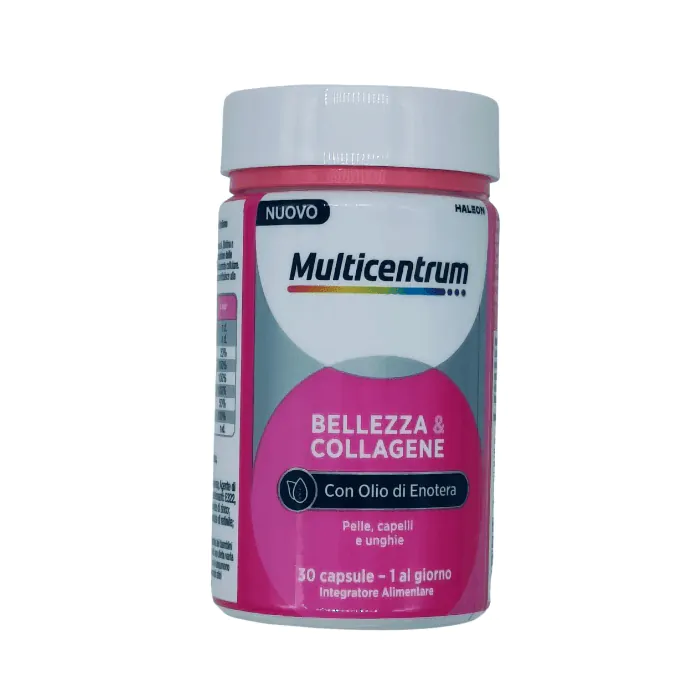 Multicentrum Bellezza e Collagene Integratore per la Pelle Capelli e Unghie 30 Capsule Multicentrum Bellezza e Collagene Integratore per la Pelle Capelli e Unghie 30 Capsule