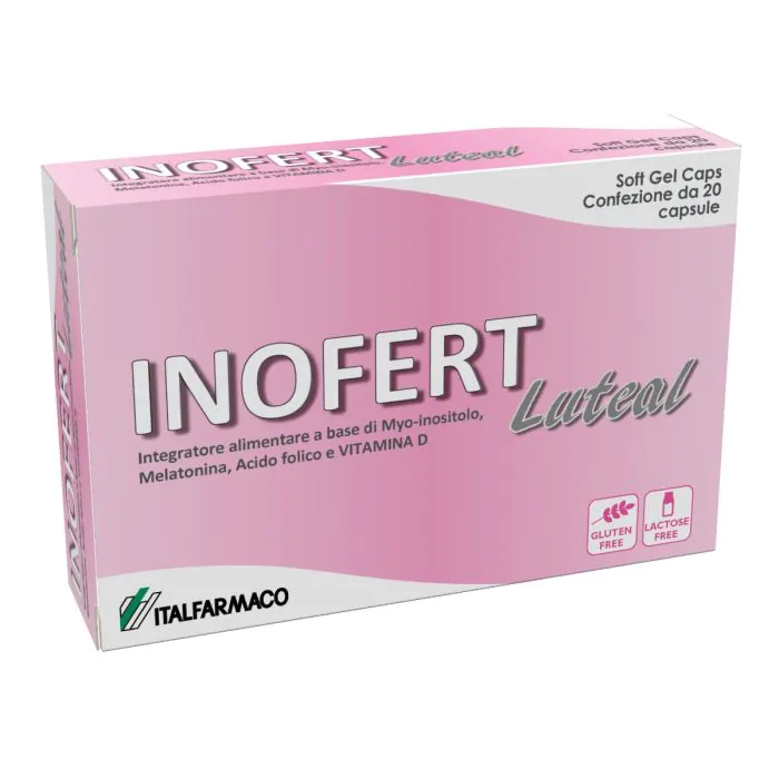 Inofert Luteal Integratore per Sindrome dell'Ovaio Policistico 20 Capsule Inofert Luteal Integratore per Sindrome dell'Ovaio Policistico 20 Capsule