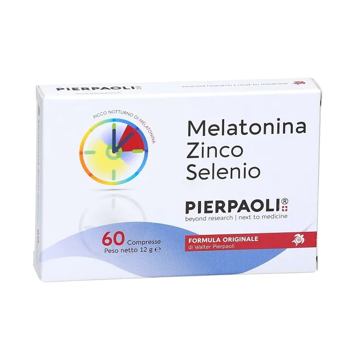 Dr. Pierpaoli Melatonina Zinco-Selenio Integratore Sonno 60 Compresse Dr. Pierpaoli Melatonina Zinco-Selenio Integratore Sonno 60 Compresse
