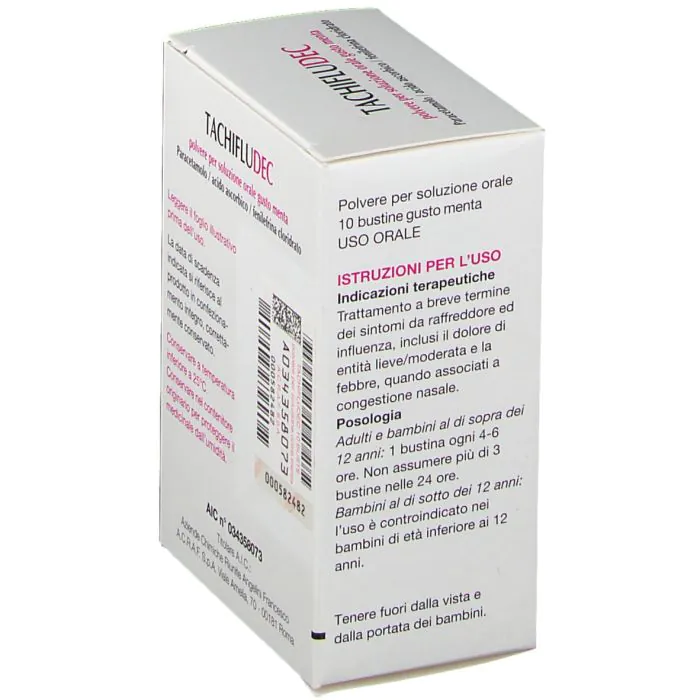 Tachifludec Menta Polvere per Soluzione Orale 10 Bustine