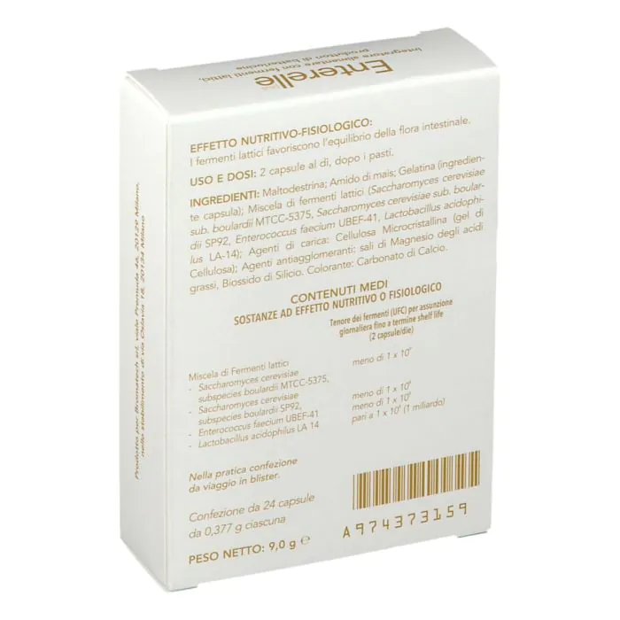 Enterelle Plus Integratore Di Fermenti Lattici 24 Capsule