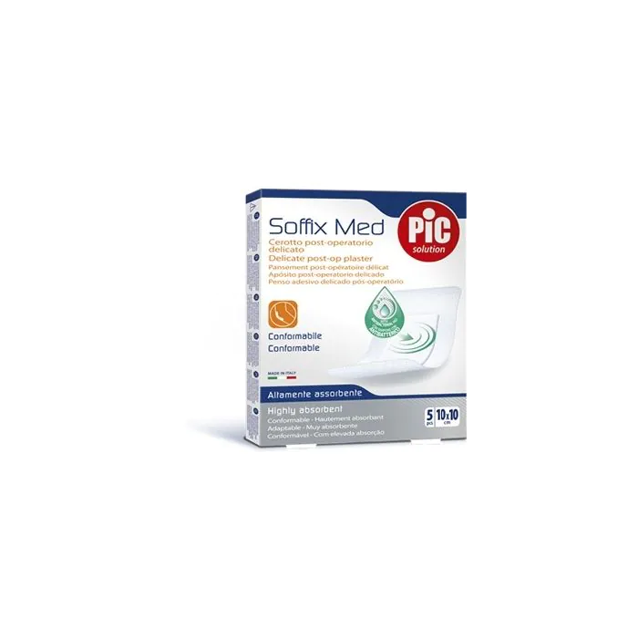 Pic Soffix Med Cerotti 10x10 Antibatterico 5 Pezzi