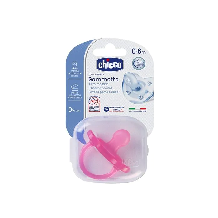 Chicco Gommotto Physio Soft Ra Silicone 0-6 1 Pezzo Chicco Gommotto Physio Soft Ra Silicone 0-6 1 Pezzo