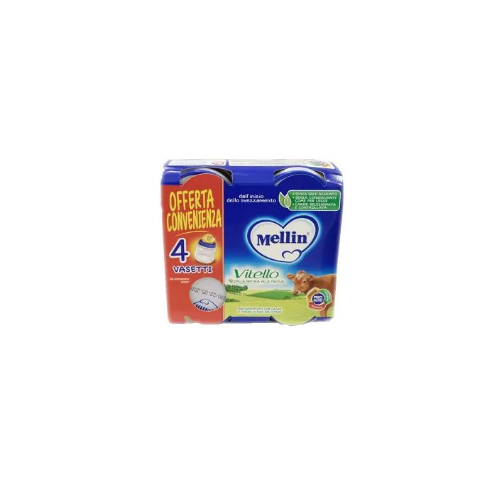 Mellin omogeneizzato vitello 4x80g Mellin omogeneizzato vitello 4x80g