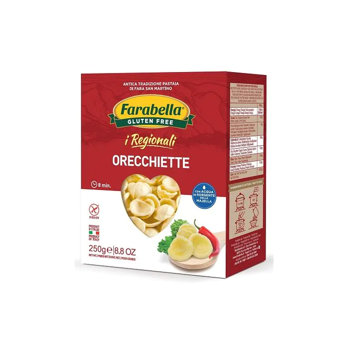 Farabella I Regionali Orecchiette Pasta Senza Glutine 250g Farabella I Regionali Orecchiette Pasta Senza Glutine 250g