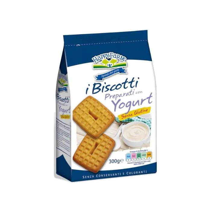 Happy Farm Biscotti allo Yogurt Senza Zuccheri 300g Happy Farm Biscotti allo Yogurt Senza Zuccheri 300g