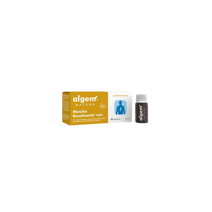 Algem manuka ricostituente forte 10 flaconcini 10 ml Algem manuka ricostituente forte 10 flaconcini 10 ml