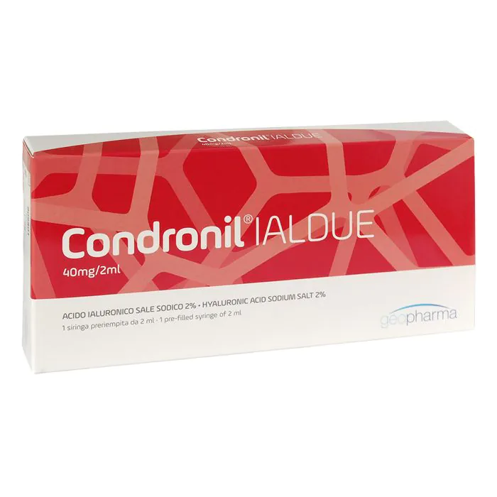 Siringa Intra Articolare Condronil Ialdue Preriempita Acido Ialuronico Sale Sodico 40 Mg 2 Ml