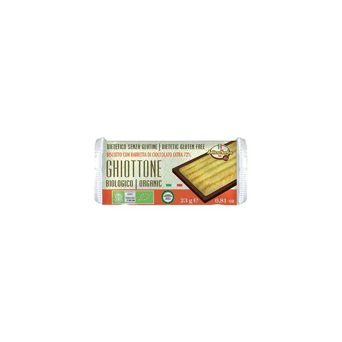 Ghiottone biscotto accoppiato con cioccolato extrafondente al 72% 23 g Ghiottone biscotto accoppiato con cioccolato extrafondente al 72% 23 g