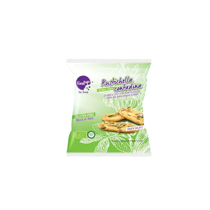 Rustichella contadina bio di fave e ceci con semi di zucca 35 g Rustichella contadina bio di fave e ceci con semi di zucca 35 g