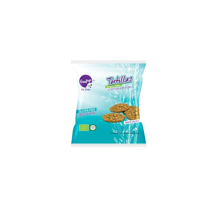 Tortillas di teff con semi di lino 35 g Tortillas di teff con semi di lino 35 g