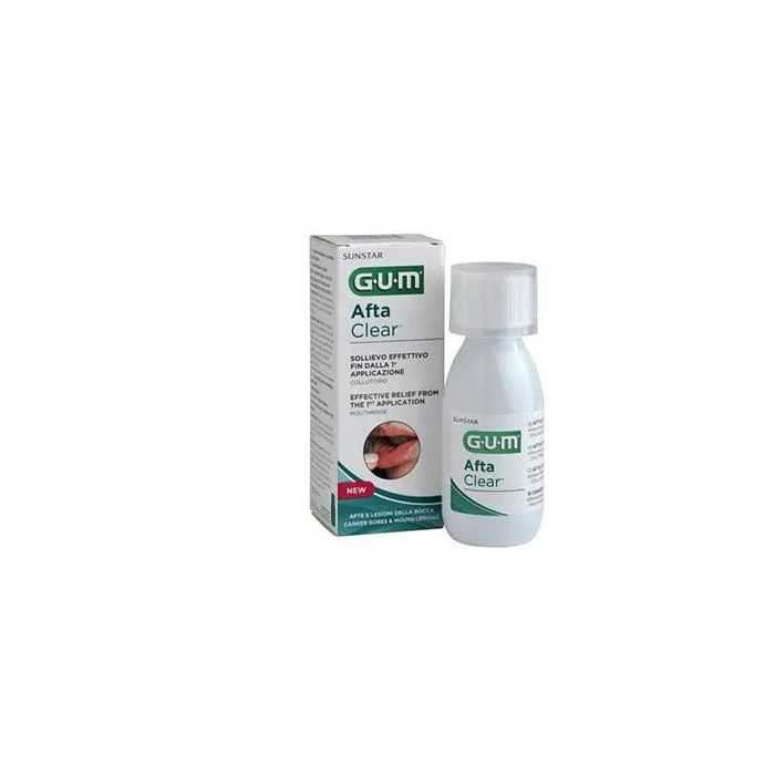 Gum Afta Clear Rinse Soluzione 120ml Gum Afta Clear Rinse Soluzione 120ml