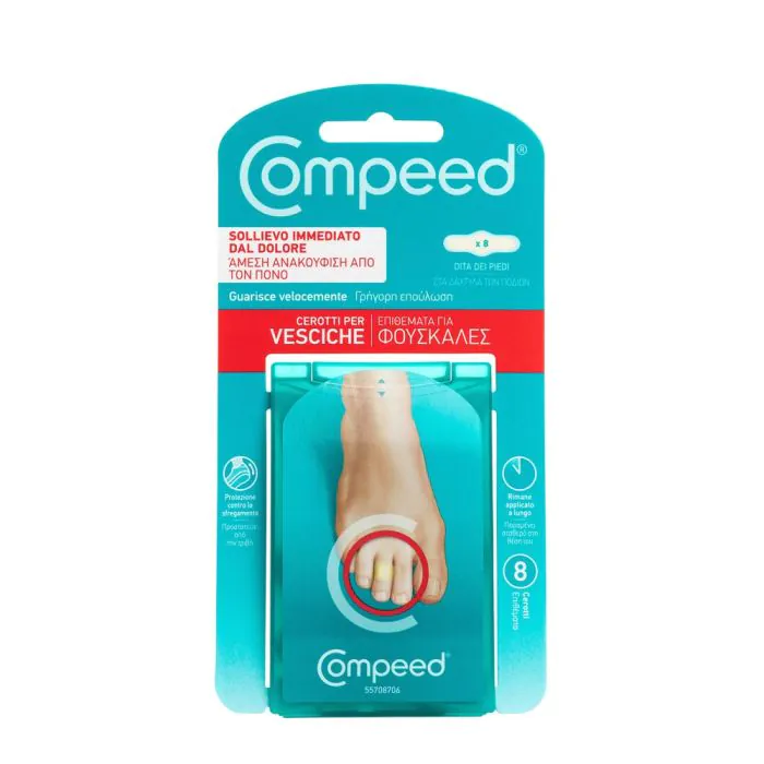 Compeed Cerotti Per Vesciche Dita Dei Piedi 8 Pezzi Compeed Cerotti Per Vesciche Dita Dei Piedi 8 Pezzi