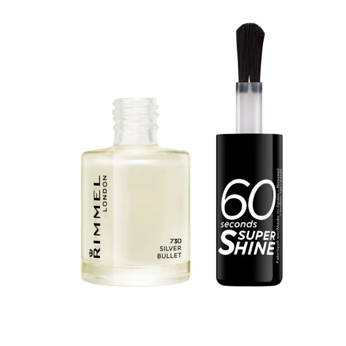 RIMMEL - Smalto 60 Seconds Super Shine 730 - Silver Bullet RIMMEL - Smalto 60 Seconds Super Shine 730 - Silver Bullet